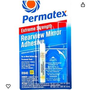 Permatex extreme rearview mirror adhesive